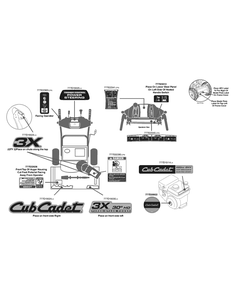Part Location Diagram of 777D19030 MTD LBL-3X 30-INCH HD AUGR
